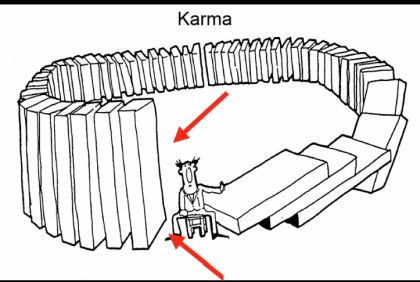 karma as defined in the Michael Teachings - What goes around comes around