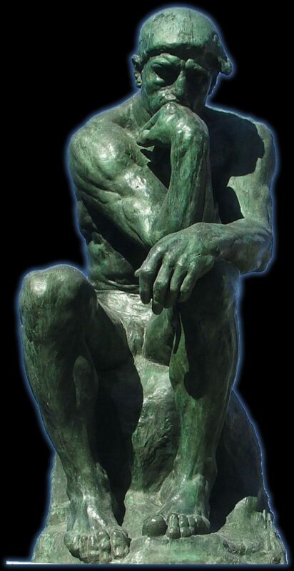 the Thinker by Rodan - Photo by Steve Cocconi taken in Paris 2006 - Intellectual Center in Concentration as defined in the Michael Teachings